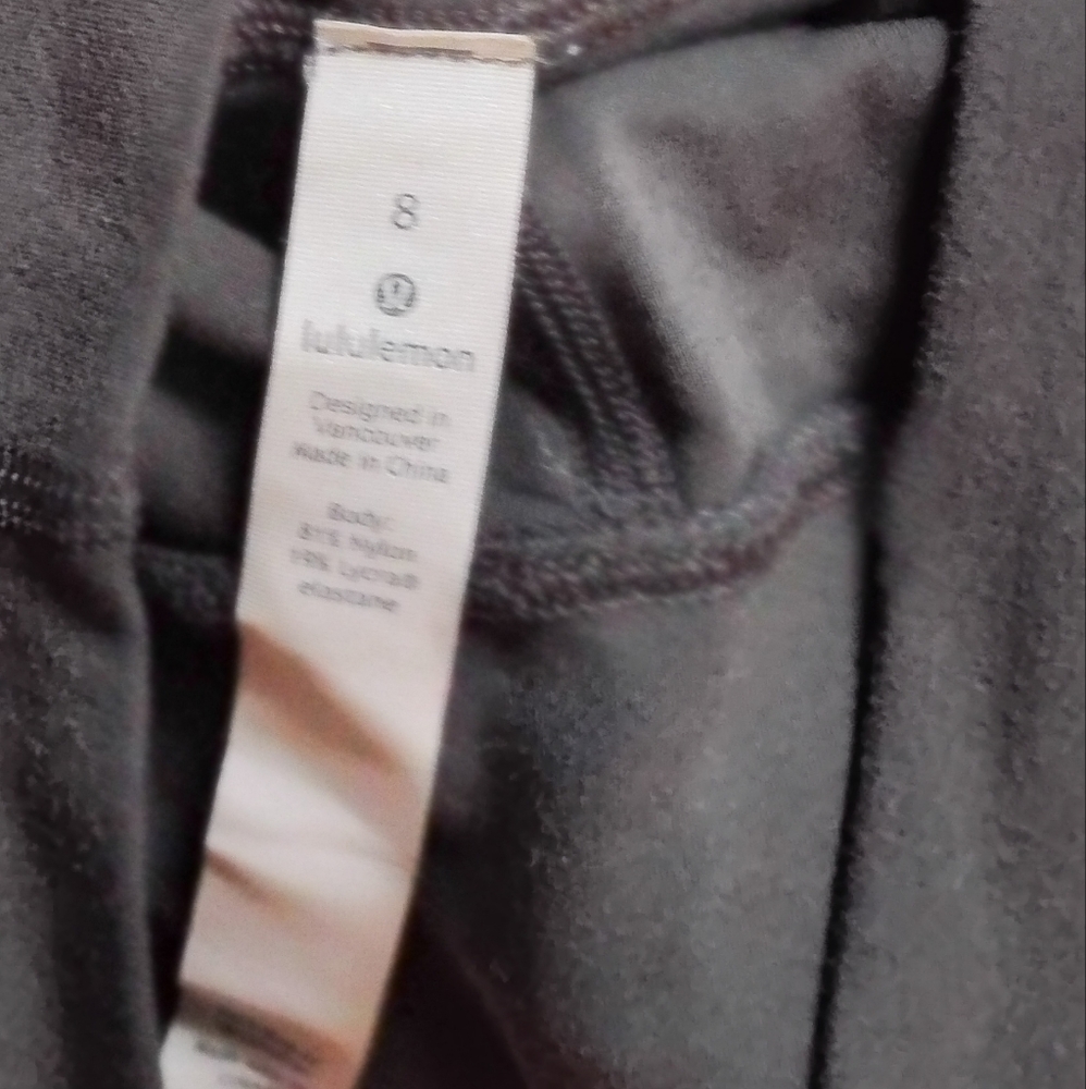 Lululemon Align Crop Dark Gray High-Waisted Leggings - Picture 2 of 6